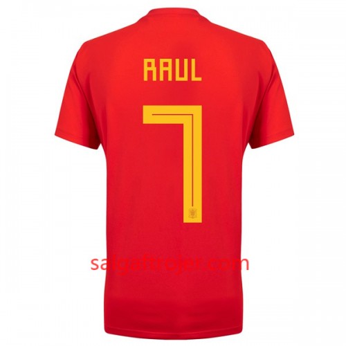 Spanien Fodboldtrøjer Raul 7 Hjemmebanesæt VM 2018 Spanien Fodboldtrøjer Raul 7 Hjemmebanesæt VM 2018